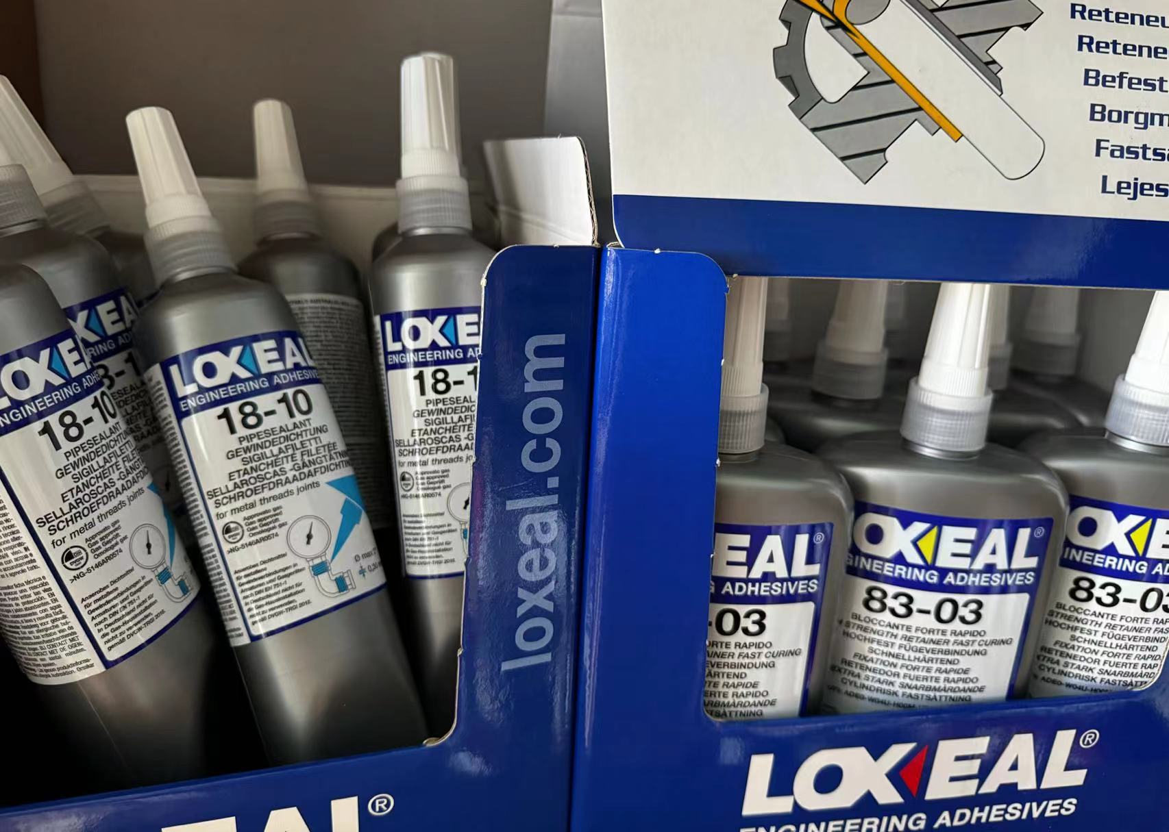 樂賽爾膠水LOXEAL18-10 低強度白色螺紋密封膠