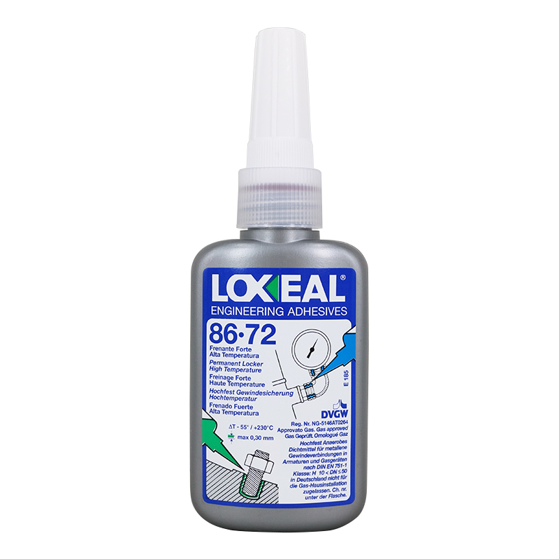 樂賽爾LOXEAL86-72 耐高溫氣體DVGW認證螺紋鎖固膠